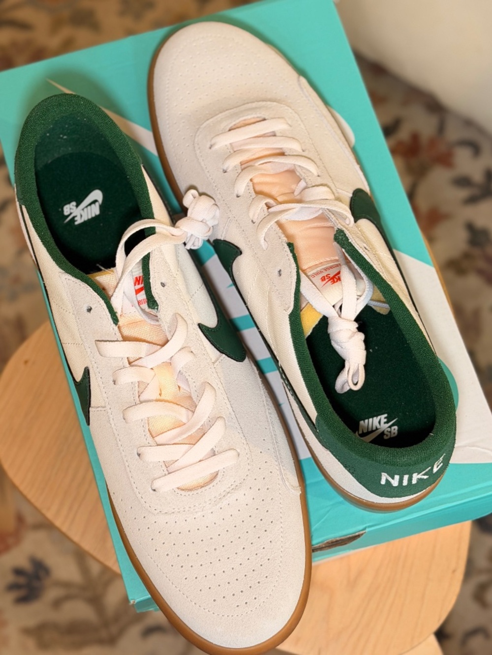 NEW Nike SB Heritage Vulc Sail Gorge Green Men’s Size 14 NIB Skate Shoes🔥 Brand
